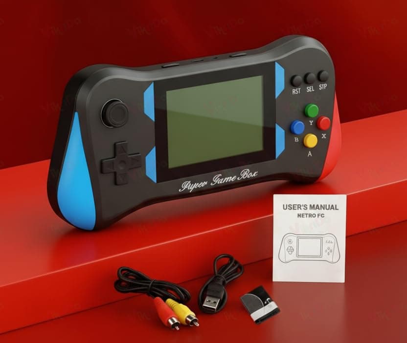 500-in-1 Retro Handheld Gaming Console for Kids | 3.5" HD Screen Classic Video Game Player with Built-in Games – Rechargeable Portable Game Device