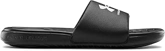 Under Armour Men's UA M Ansa Fix SL Slide Sandal Black/Black/White 13