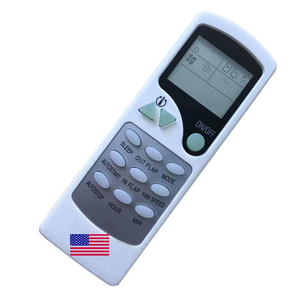 CHOUBENBEN Replacement Remote Control for Turbo AIR ZHF/LW-17-1 TAS-18VH TAS-24VH ZCF/LW-17-1 TAS-18V TAS-24V Wall-Mounted Air Conditioner