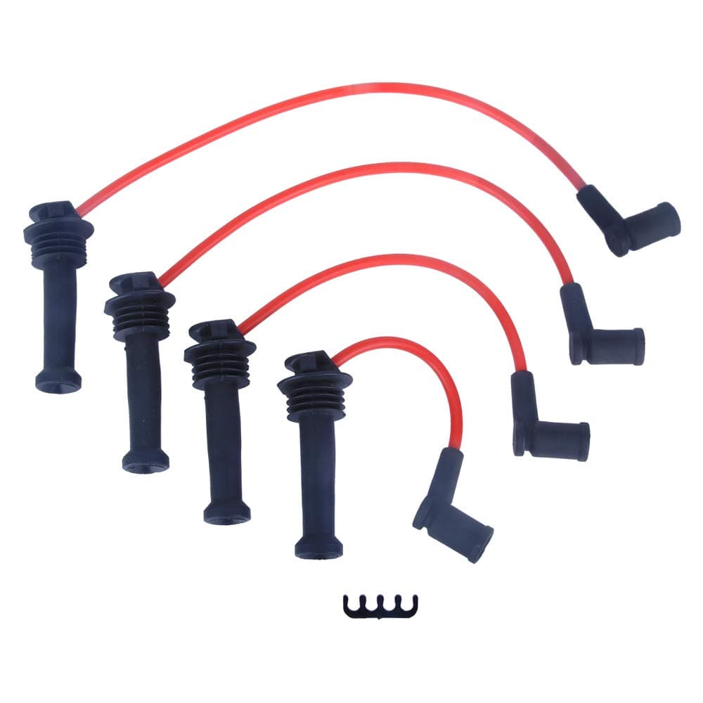 LAMDA New Spark Plug Ignition Wire Set Fit Contour Escape Focus Mazda Tribute Mercury Cougar Mariner Mystique