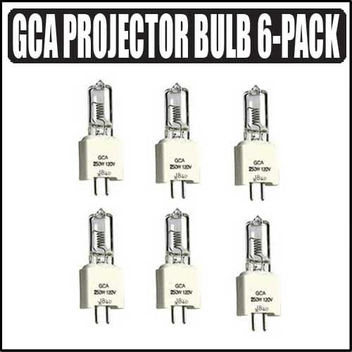 GCA Video Lamp 250W 120V 6 Pack