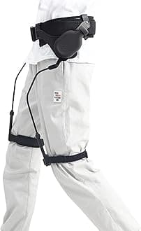 Body Power Walking Aids, Physical Therapy Leg Lifter Assist with Adjustable Pole Length and Waist Belt, Adjustable Intensity, Bionic Design, Reduce Energy Consumption, for Disabled