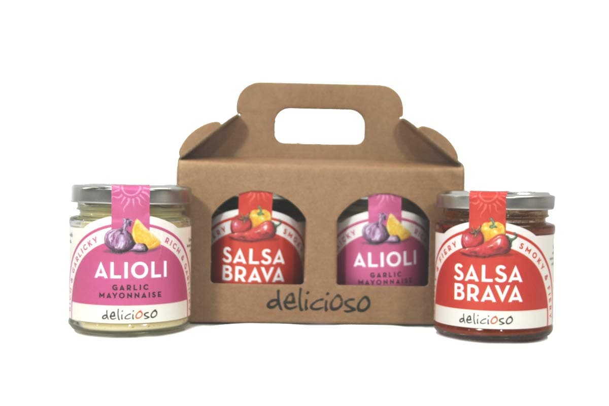 Classic Spanish salsas Alioli and Brava Gift Set