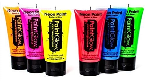Paint Glow Neon Blue Face & Body Paint Squish & Glow 50ml
