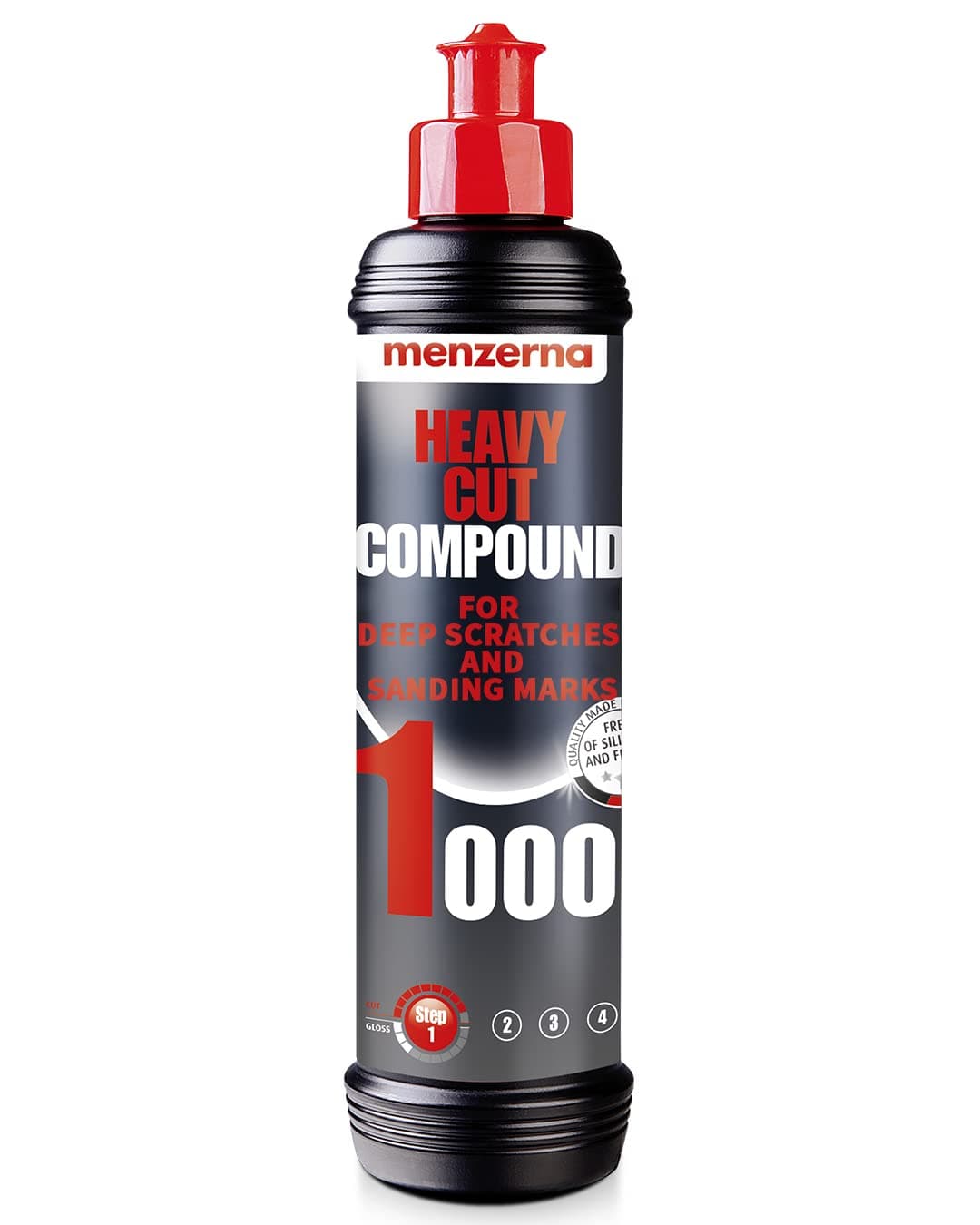 "Heavy Cut Compound 1000" I Abrasive Polishing Compound for Deep Scratches, Sanding Marks, Swirls & Holograms I Buffing and Polishing Compound for Scratch Repair I Silicone Free I 250 ml