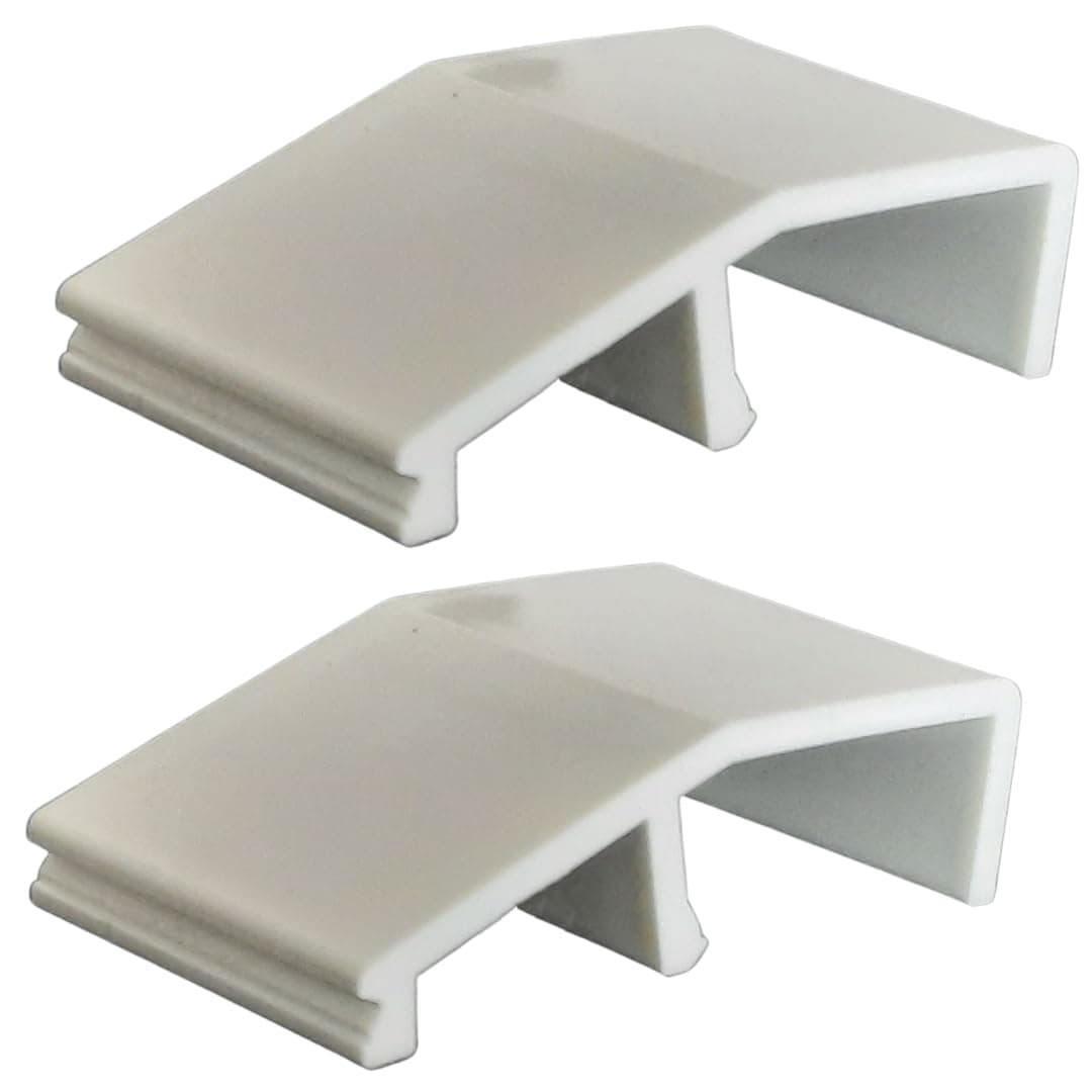 UPVC Door Run Up Block Riser, Clip in Fit - Set of 2 Replacement Plastic Door Closing Guides