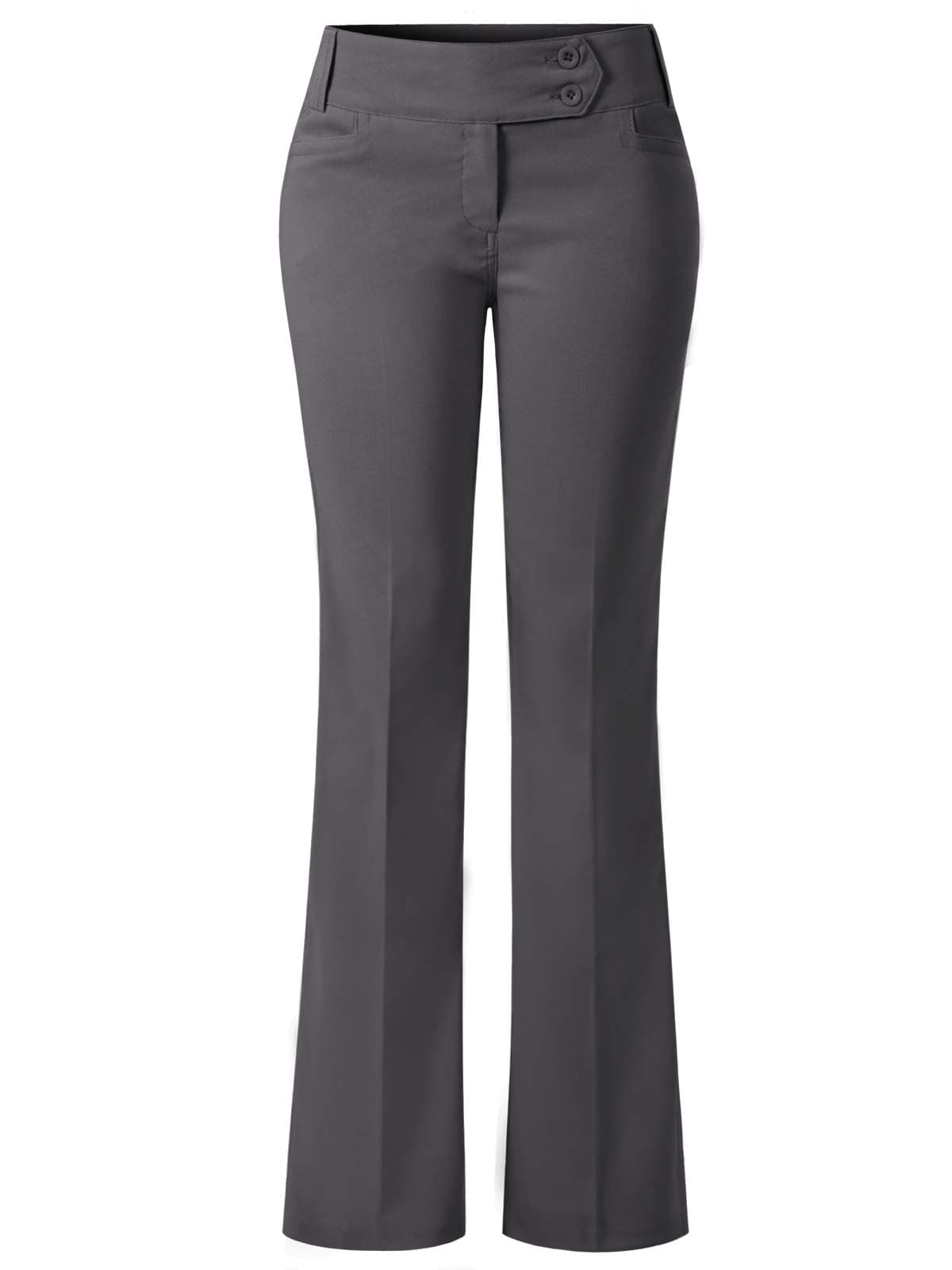Women's Relaxed Boot-Cut Stretch Office Pants Trousers Slacks