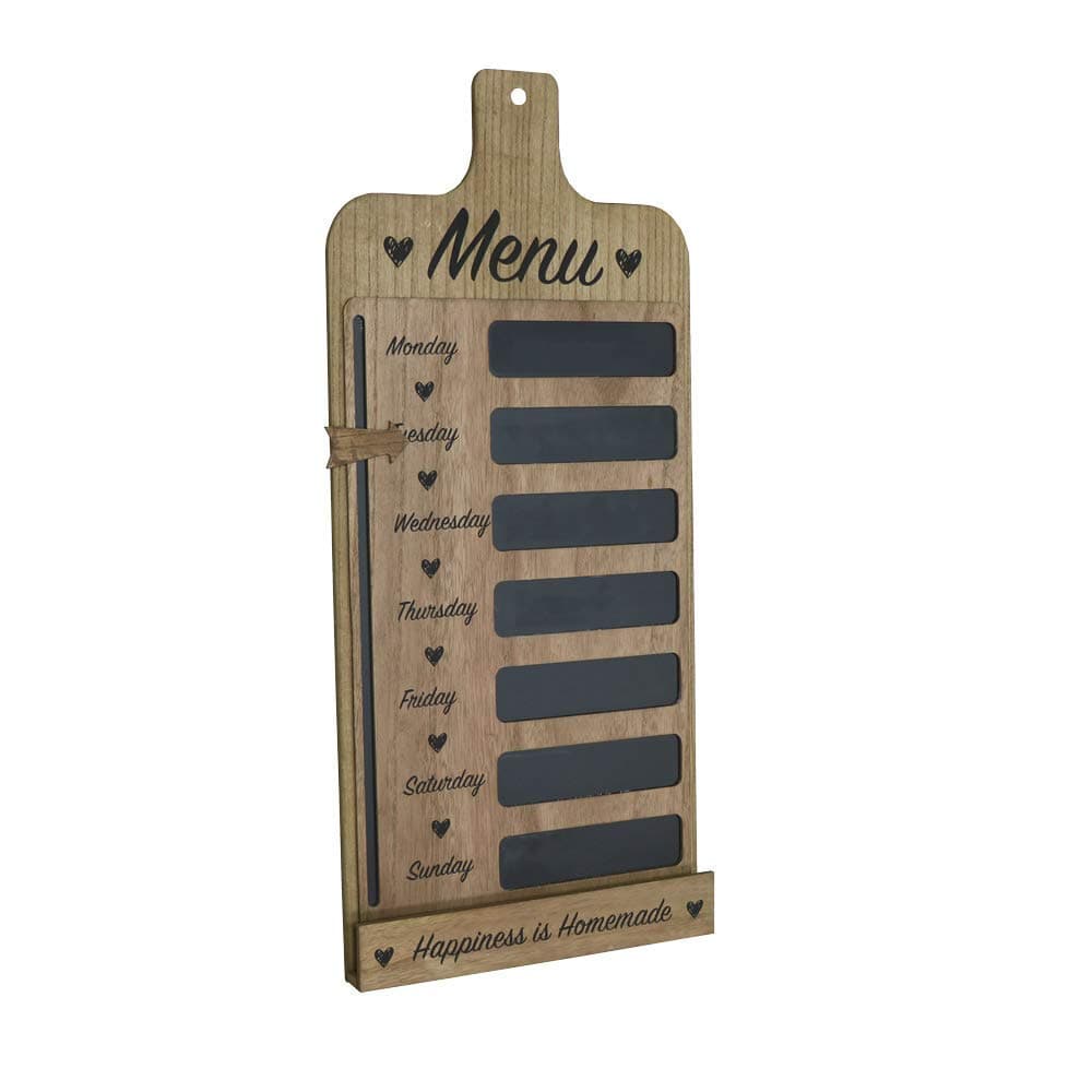 Chalkboard with Weekly Menu Blackboard Kitchen Notice Chalk Board Shopping List