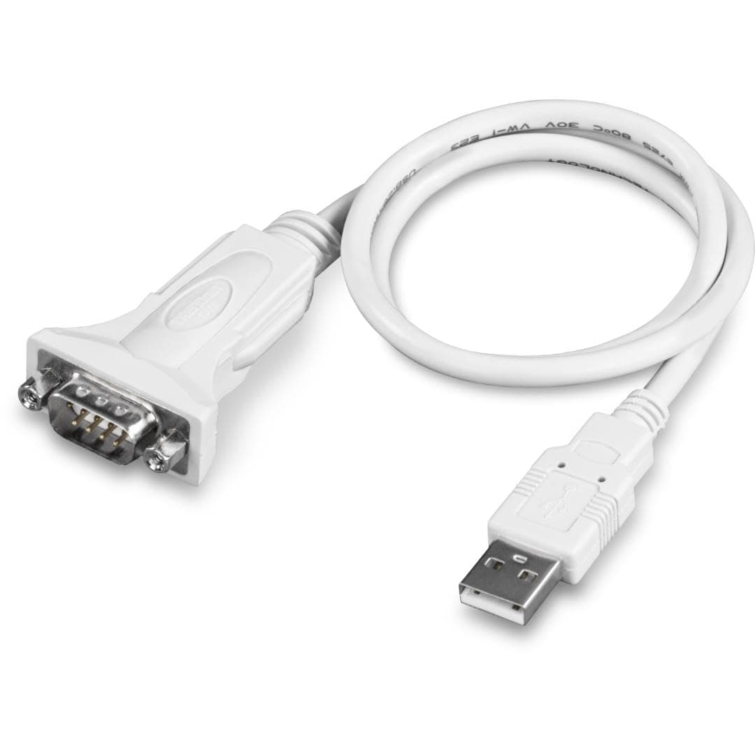 USB to Serial 9-Pin Converter Cable, TU-S9, USB to RS232 Serial Adapter, Supports Windows & Mac, 64cm (25 in.) Cable Length, NDAA Compliant, Plug & Play, White