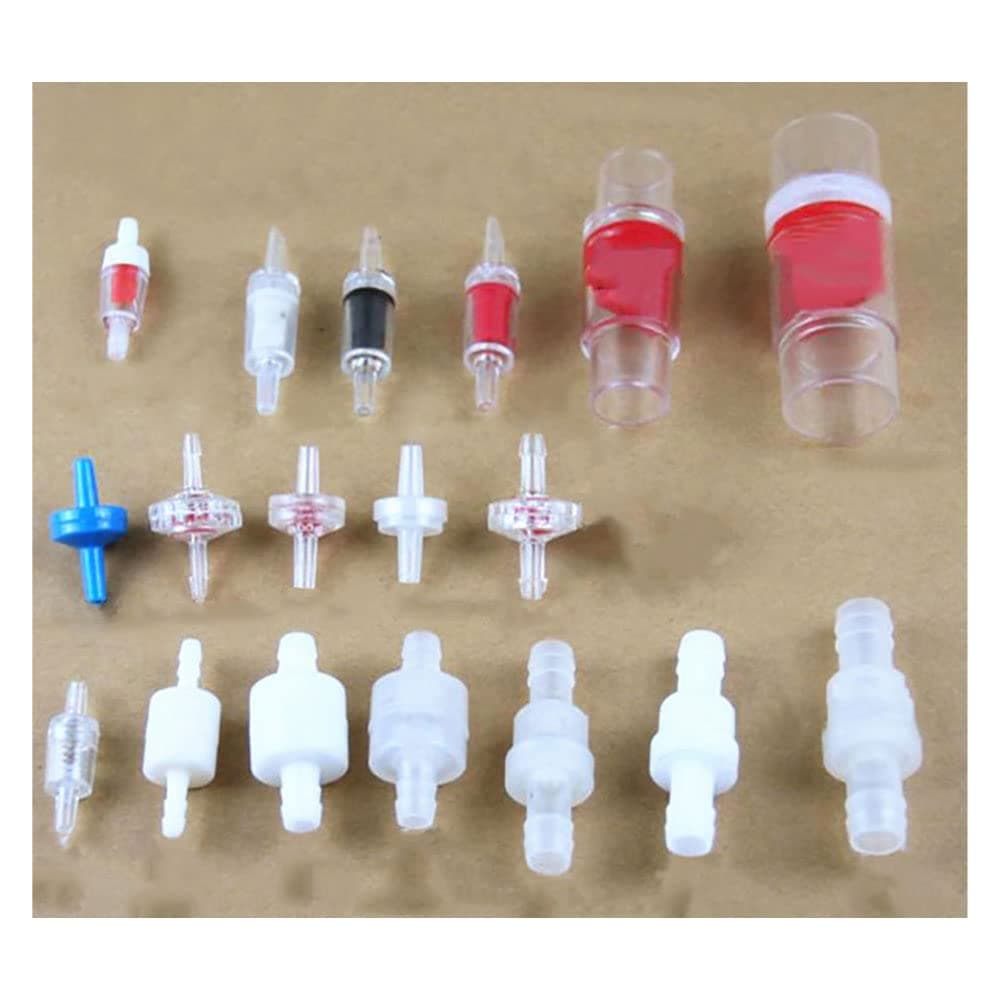 bzcemind 1pcs Plastic One Way Inline Check Valve Gas Air Liquid Water Fluids One-Way Valve PVC Hose Connectors,13 (4×4mm)