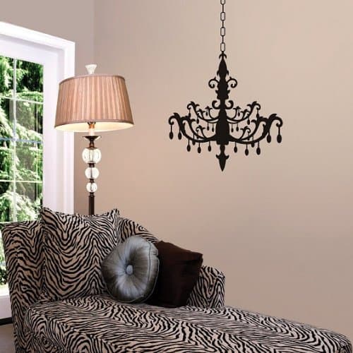 Wheeler3Designs Burnished Chandelier Vinyl Wall Decal