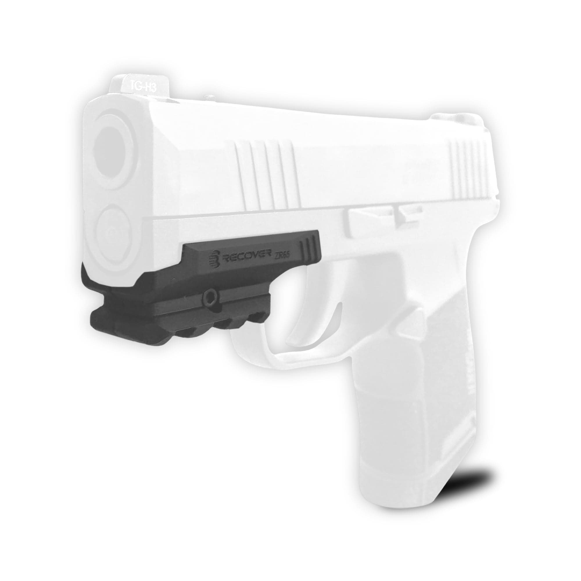 Picatinny Rail for Glock, Glock MOS, S&W Shield 9mm, SW40, Sig P365 (Must Select Your Model Below), Easy Install, No Mods Required