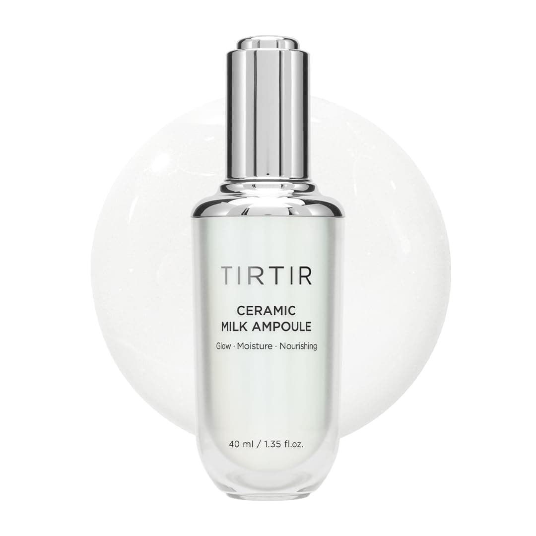 TIRTIR Ceramic Milk Ampoule (1.35 Fl Oz), 40ml (3 in 1 Skin care Triple Cream Formula)