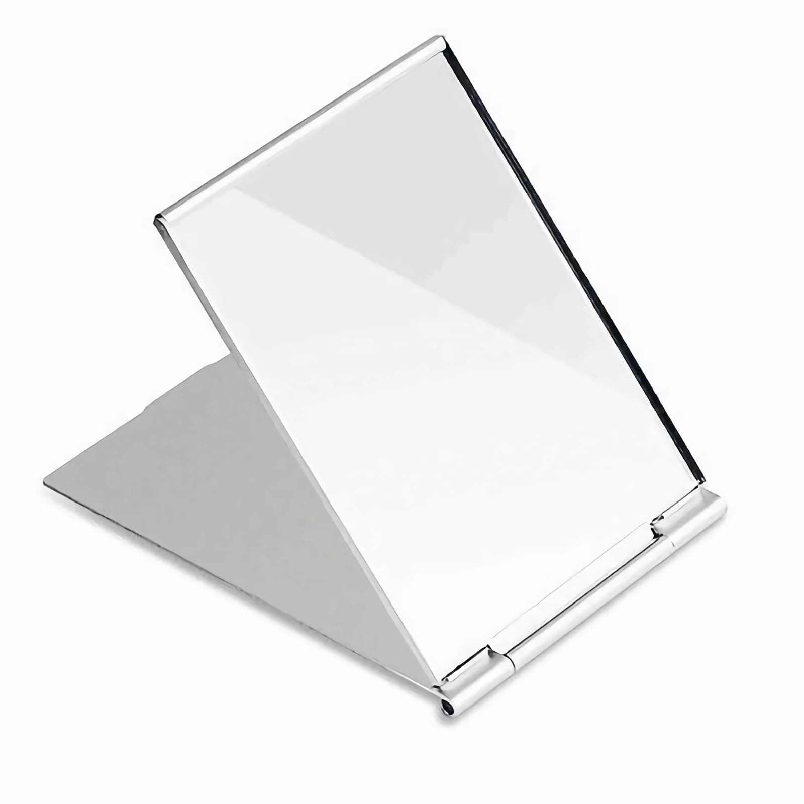G2PLUS Portable Folding Vanity Mirror, Ultra-Slim Aluminum Shell Travel Mirror, 4x3 Inch Small Mirror for Travel, Bathroom, Makeup, Beauty, Grooming
