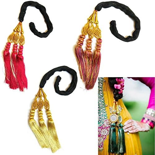 Unik Long Length Paranda Parandi Hair Accessory Braid Tassle - 3 Pieces