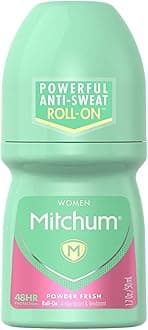 Mitchum Women Invisible Roll-On, Powder Fresh 1.7 Oz Pack Of 3
