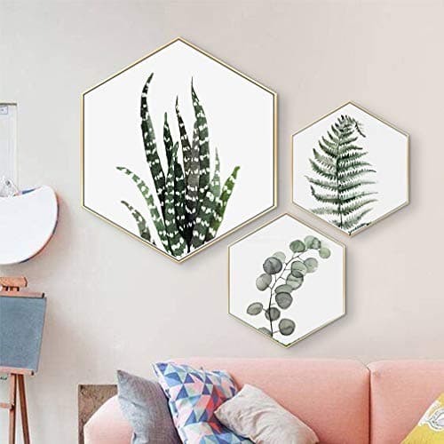 3 Panel Canvas Wall Art - Closeup Tropical Succulent Plant - Giclee Print Gallery Wrap Modern Home Decor Ready to Hang
