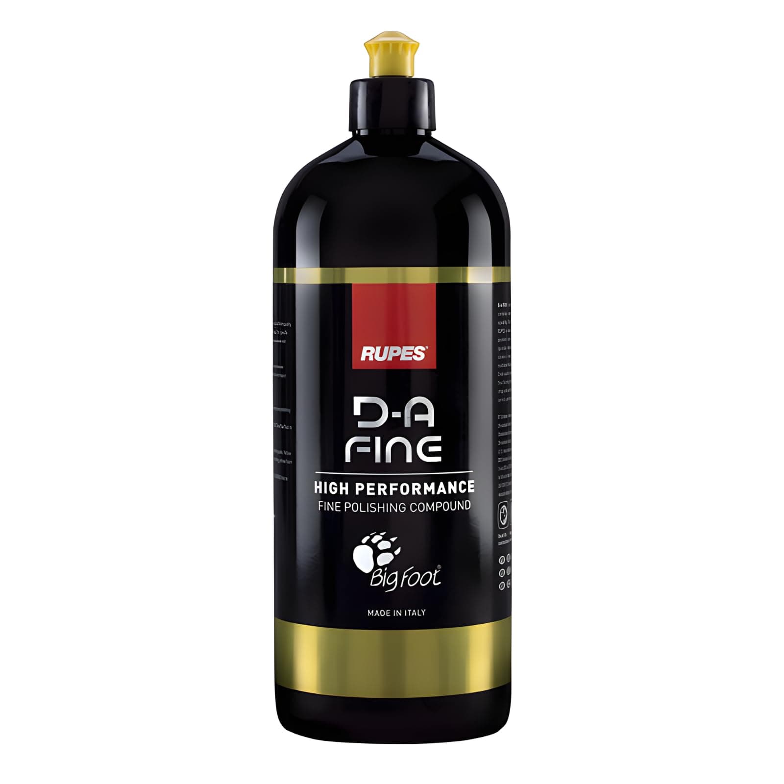 RUPES Fine Compound for Polish & Swirl Remover, Dual Action Buffing Compound Liquid, for Car Detailing & Removing Scratches, High Performance Cleaning Supplies (1000ml/33.8oz, Single Bottle)