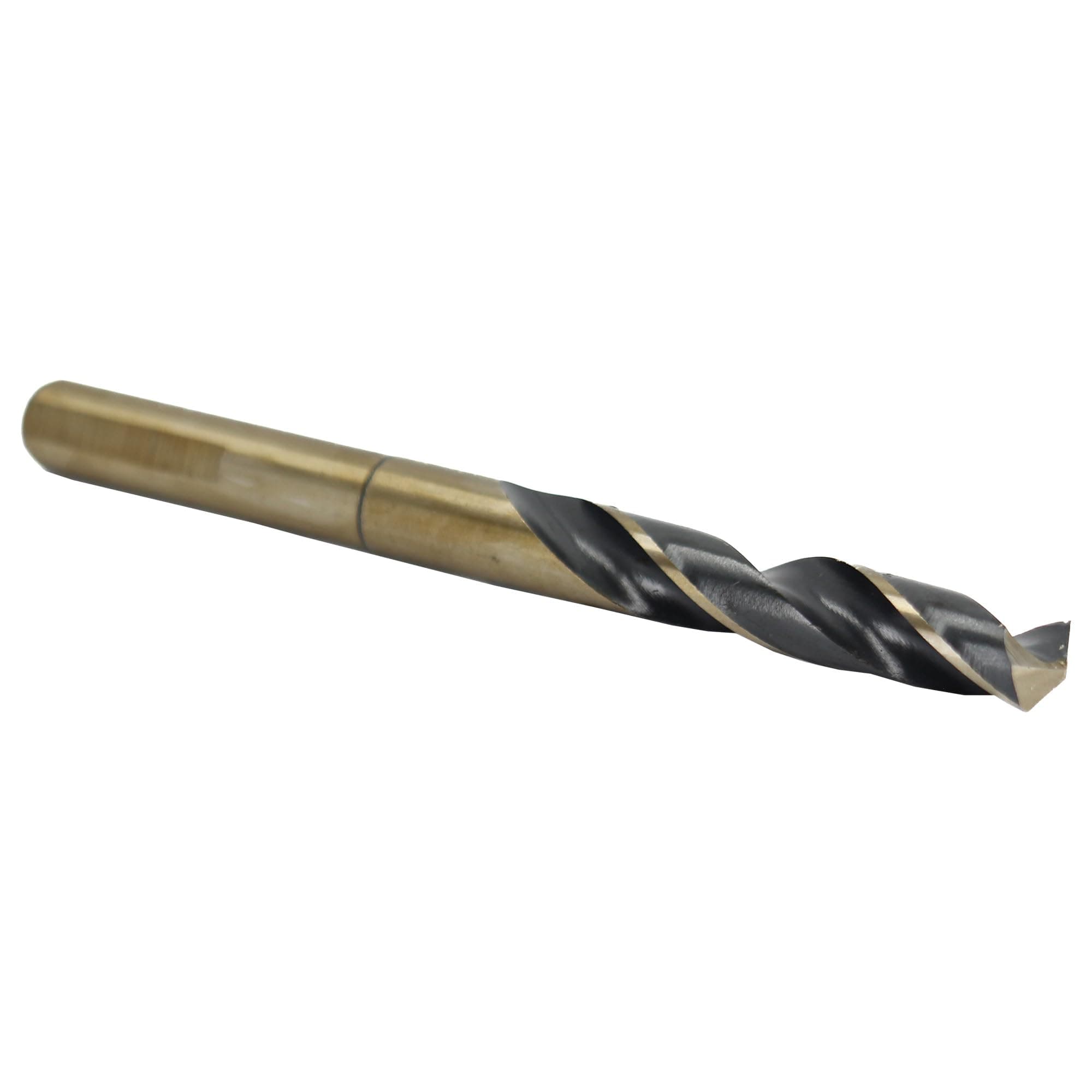 Drill America - KFDRSD45/64 45/64" Reduced Shank High Speed Steel Black & Gold KFD Drill Bit with 1/2" Shank, KFD Series