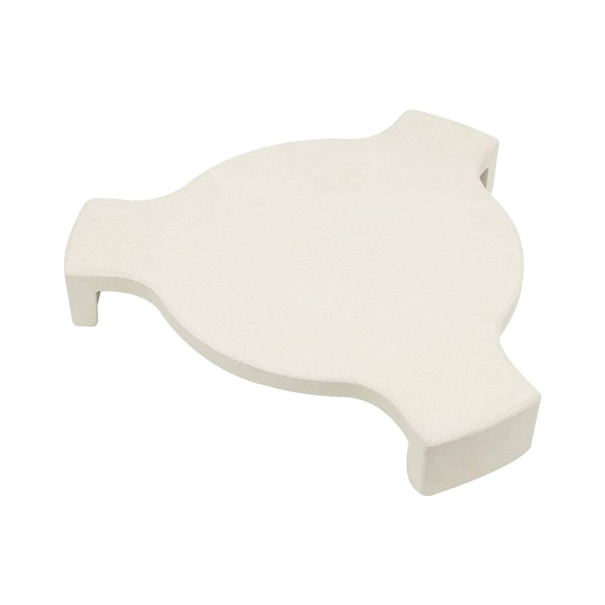 17.5" Ceramic Plates Setter for Big Green Grill Egg Accessories Heat Deflector for Big Green Egg Indirect Plate Smoking Pizza Stone for BGE Pizza Wedge