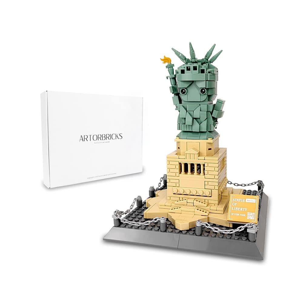 Architectural Mini Statue of Liberty building Collection Building Set Model Kit and Gift for Kids and Adults (414 pieces)
