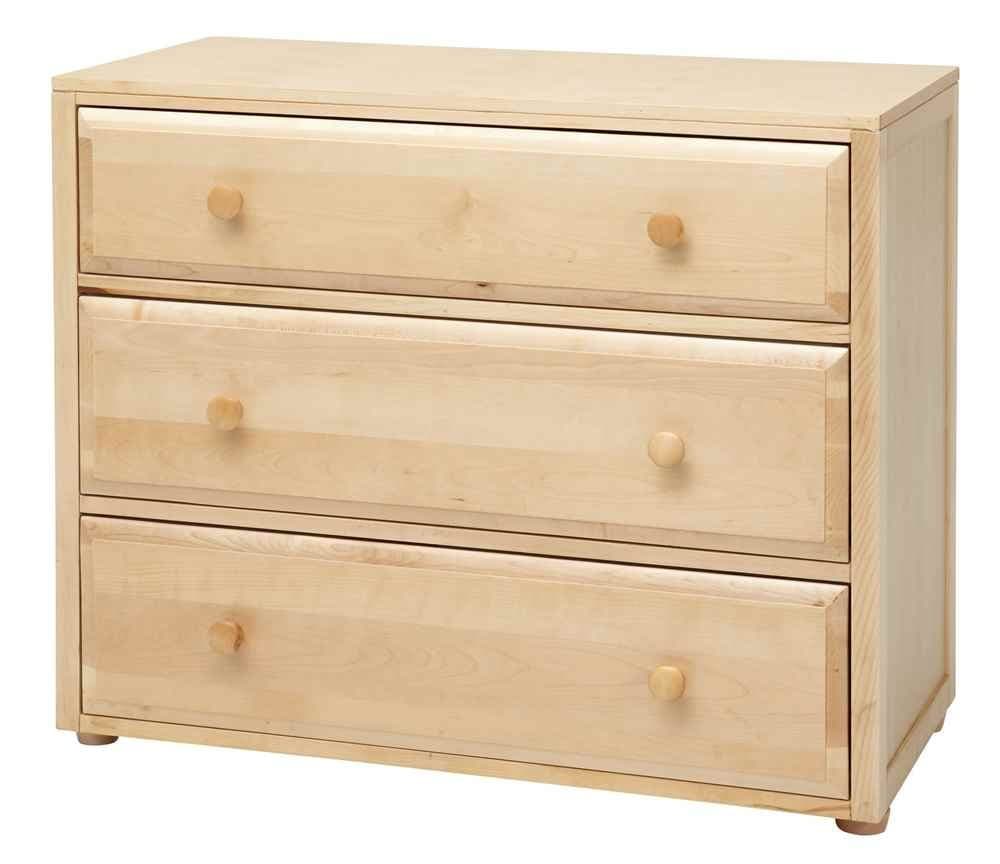 Kids Solid Wood 3 Drawer Dresser