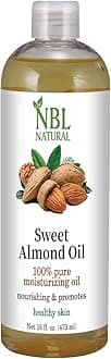 Almond Oil (Large 16 oz) Sweet Almond Oil for Skin or Almond Oil for Hair, the Perfect Natural Body Oil for Women, Great as Unscented Massage Oil, 473 ML