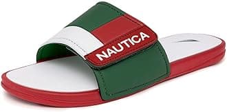 Nautica Men's Athletic Slide Sandal, Adjustable Straps, Comfort Slip-On