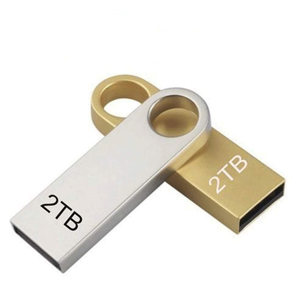 Quner 2TB USB 3.0 Flash Drives Metal USB Flash Drives 2TB Stick Flash Memory USB Stick U Hard Drive Storage grey grey 53 * 7 * 20mm