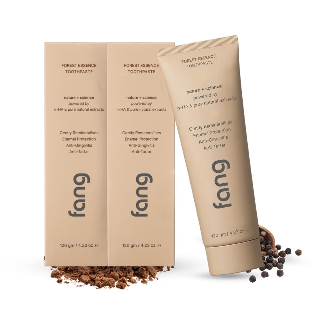 Forest Essence |Fluoride Free Hydroxyapatite|Teeth Whitening|Heals Sensitive Teeth|Fights Cavities,Gum Diseases & Bad Breath|SLS & Chemical Free|Organic, Vegan (Forest Essence, 2), 2 count