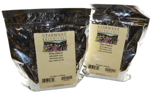 Starwest Botanicals Bentonite Clay Pack of 2