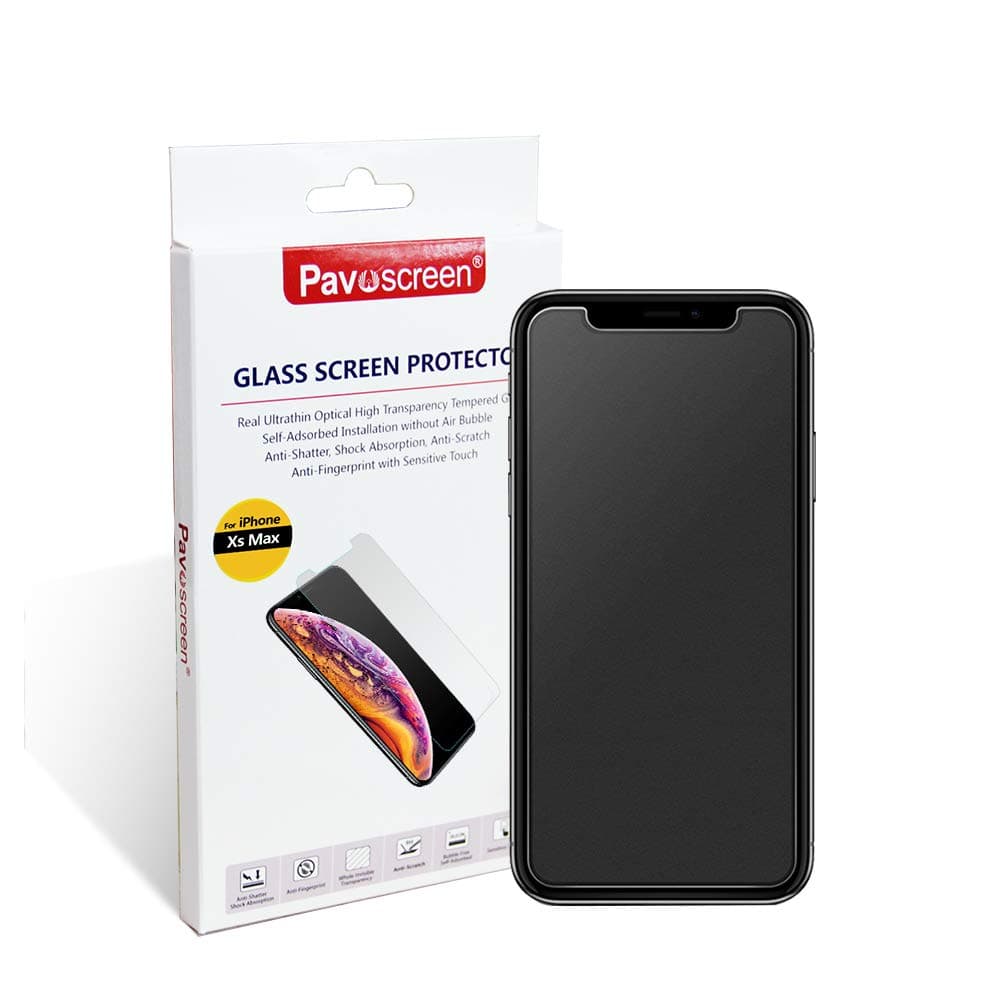 Anti Glare Matte Screen Protector for iPhone XS Max,Pavoscreen Bubble Free Case Friendly 3D Touch Easy Install iPhone XS Max HD Tempered Glass [6.5” Matte Glass]