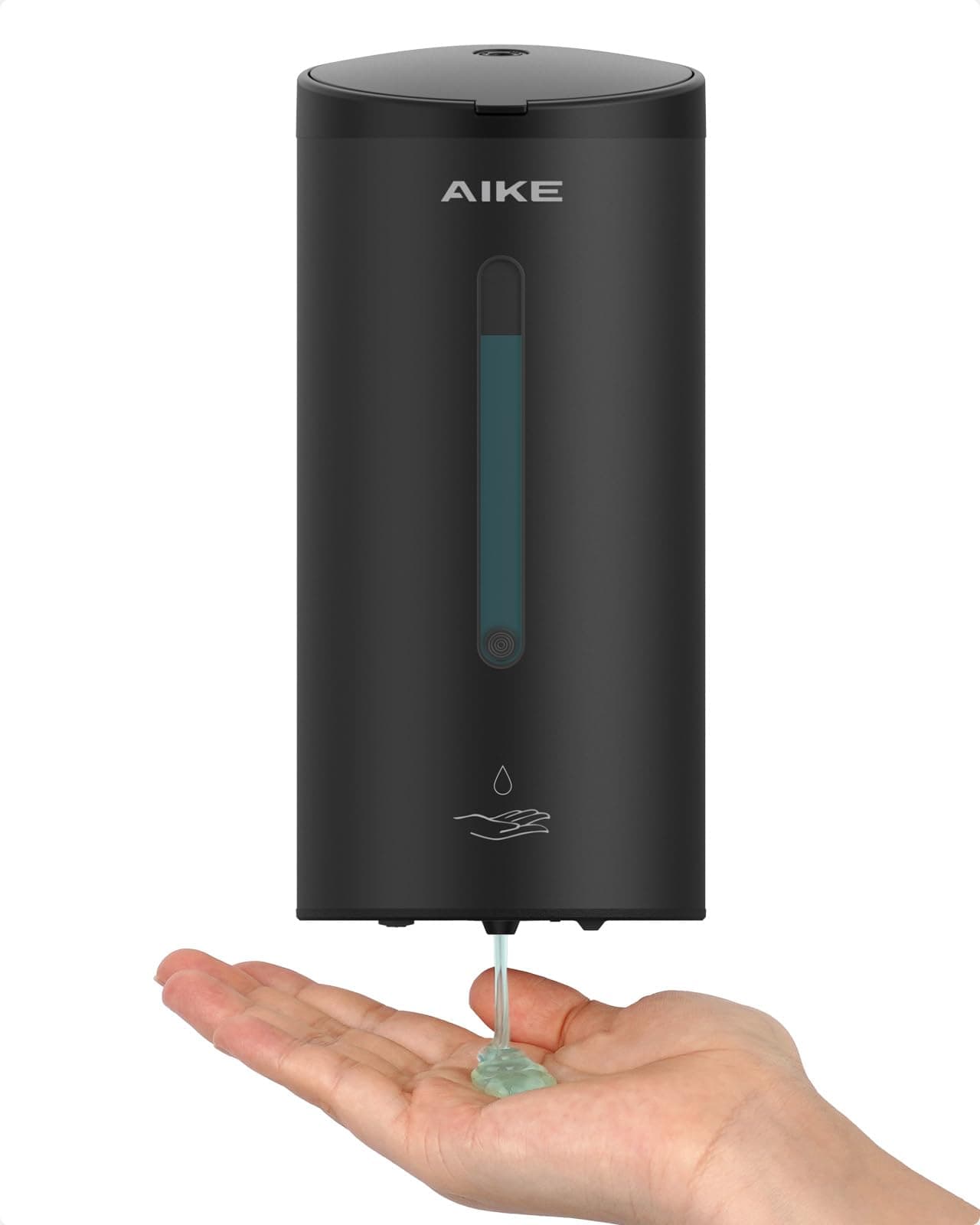 AK1205E Automatic Soap Dispenser Wall Mounted, Commercial Large Capacity Stainless Steel Liquid Dispenser for Bathroom and Kitchen