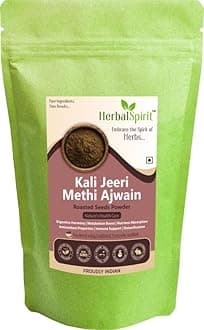 Herbal Spirit Kali Jeeri Methi Ajwain Mixture Powder, 400gm | Ancient Harmonious Fusion for Overall Well-Being