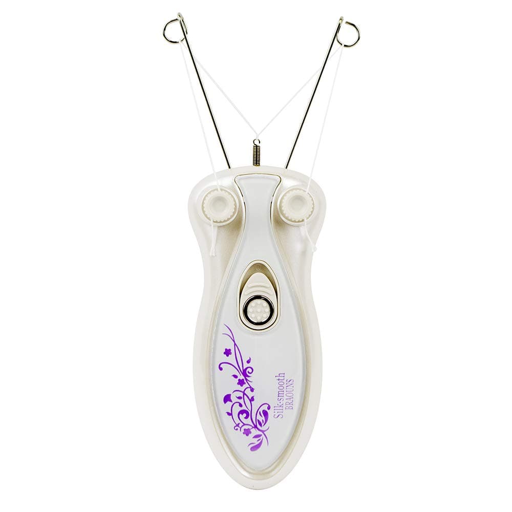 Norlanya Household Fine Hair Remover with Threading Handheld Device White (Powder Not Included)