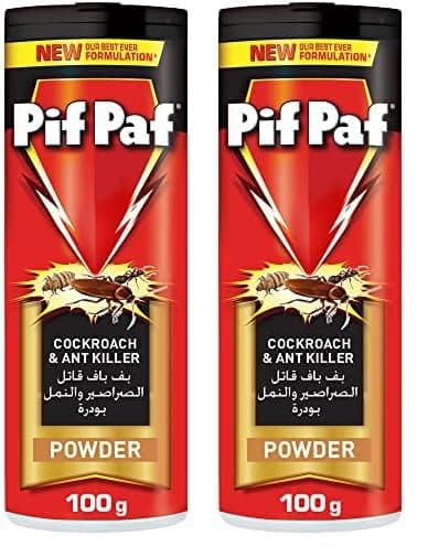 Pif Paf Cockroach & Ant Killer, Insect Killer Powder 100 g (Pack of 2)
