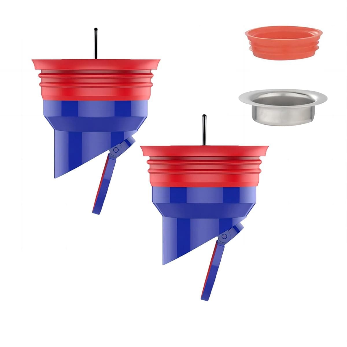 2 Pack Shower Floor Drain Backflow Preventer, Sewer Core Silicone Anti-Odor Plug, Drain Valve Sewer Core, Universal 50 Tube 40 Tube, Suitable for Kitchen Bathroom