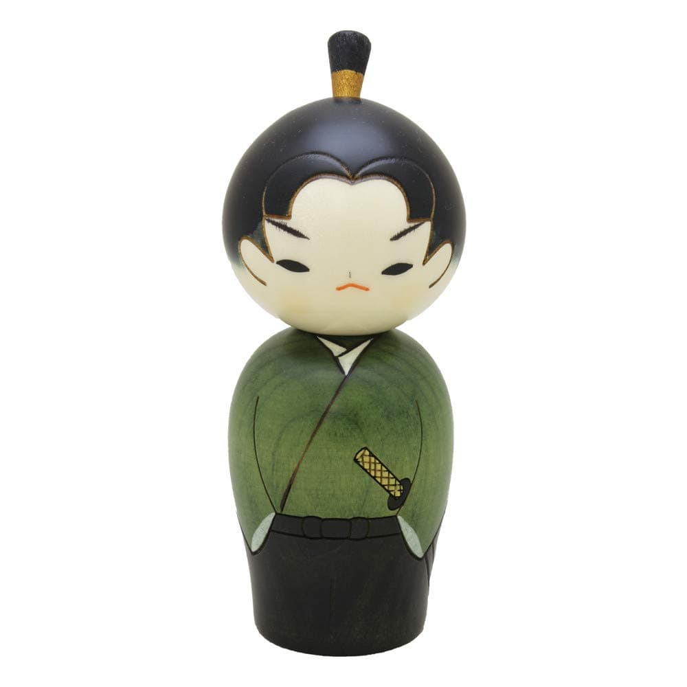 Usaburo Japanese Kokeshi Doll, Hiro The Junior Samurai