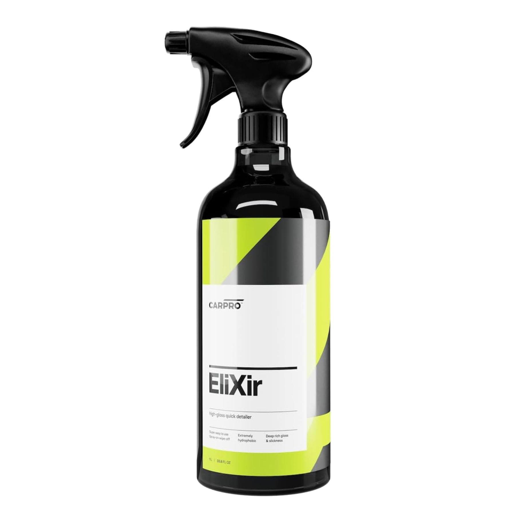 CARPRO EliXir Quick Detailer with Sprayer - Quick Detail Provides a Fast Layer of Depth, Gloss, and Hydrophobic Energy - Liter (34oz)