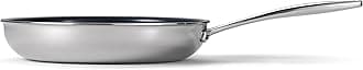 Tramontina Signature 10-Inch Tri-Ply Clad Stainless Steel Frying Pan with Ceramic Non Stick Interior, Induction-Ready Nonstick Skillet, Oven-Safe, Dishwasher-Safe