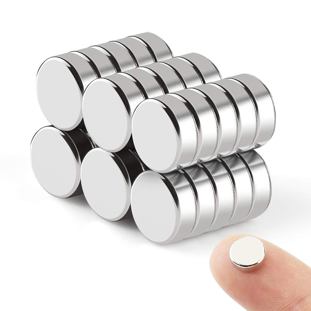 Strong Refrigerator Magnets 8mm X 3mm | 30 Pack, Multi-Use Dry Erase Board Magnet Office Magnets Durable Magnet for Fridge/Door/Whiteboard/Map/Screen(30pcs)