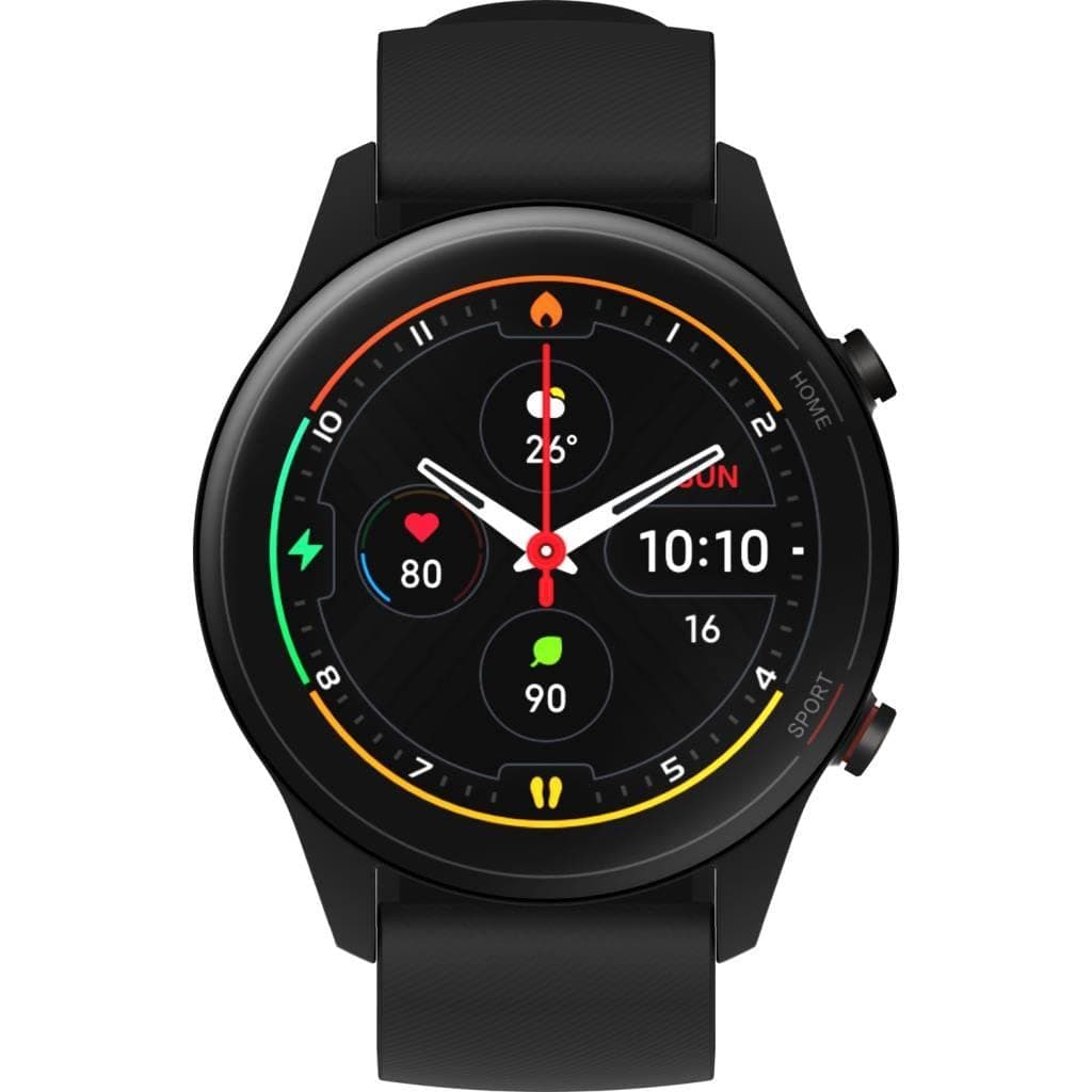 Xiaomi Mi Watch AMOLED, 1.39 inches, resolution 454 × 454 pixels 117 sports modes, optical heart rate sensor, pedometer, air pressure sensor, music player, 5ATM water resistance Black, BHR4550GL