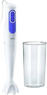 Braun Minipimer 3 MQ3000 Smoothie MQ3000WH Hand Mixer, Plastic, 700 W, White