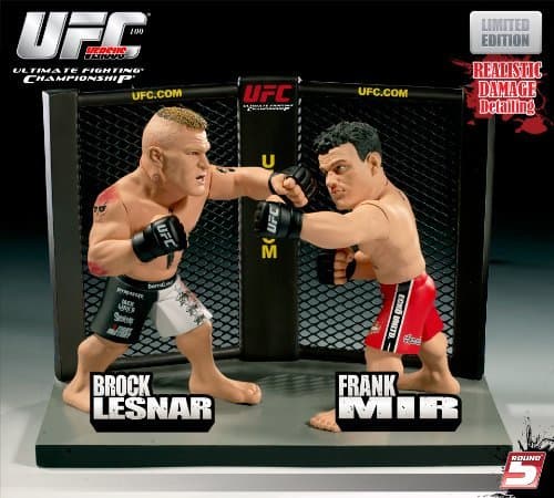 Round 5 UFC Versus Series 1 LIMITED EDITION Action Figure 2Pack Brock Lesnar Vs. Frank Mir UFC 100