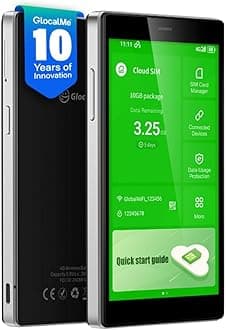 G4Pro 4G LTE Mobile WiFi Hotspot, No SIM Required, With 1GB Global Data, 5" Touchscreen, Connects 10 Devices, Portable WiFi Router for Travel in 200+ Countries