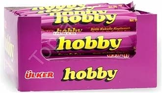ULKER HOBBY CHOCOLATE HAZELNUT BAR 25 GR (48 PCS)