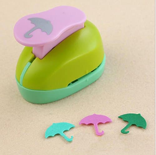 TEKEFT Random Color Mini Cute Paper Craft Punch Tool for DIY(Umbrella)