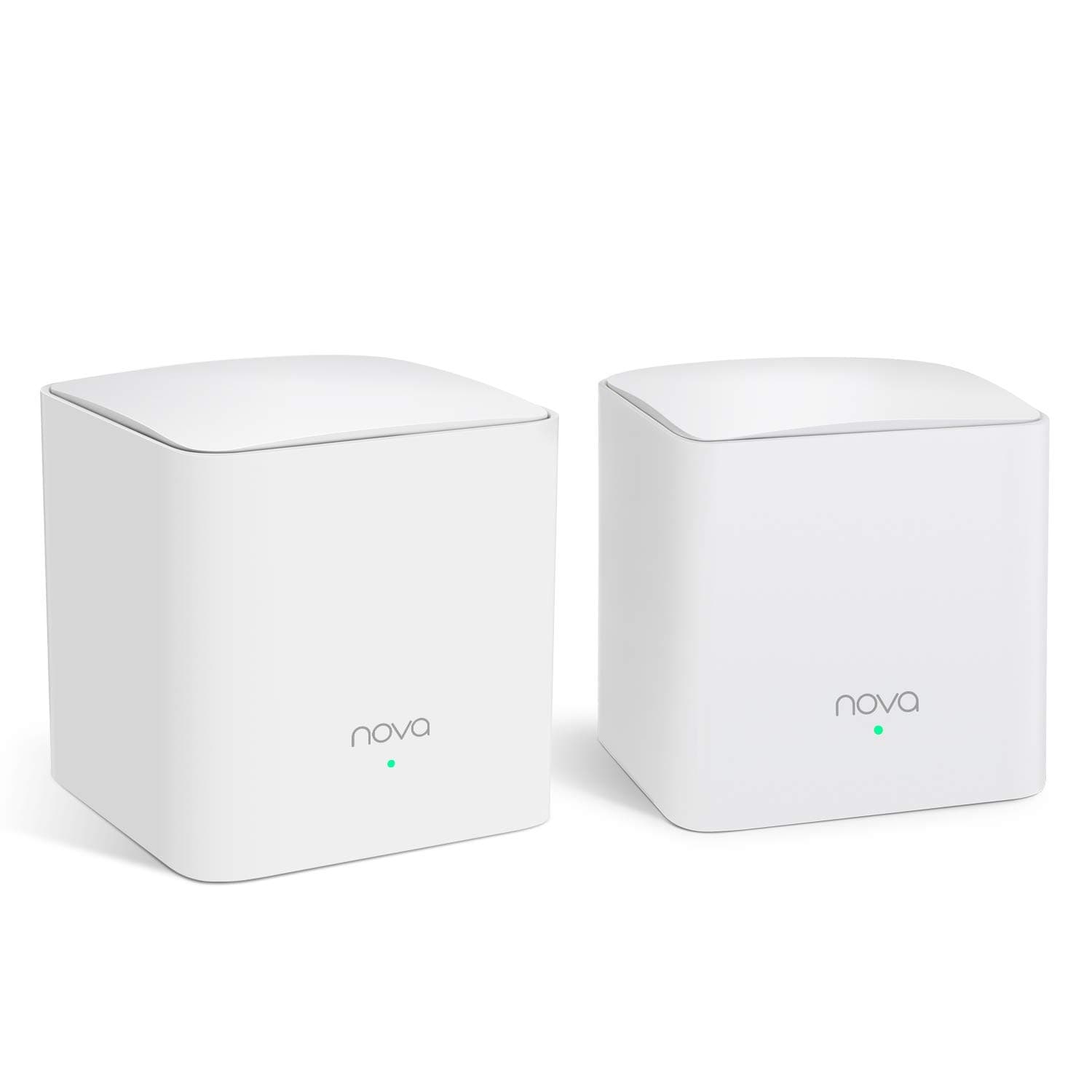 Tenda Nova MW5s Mesh WiFi System, Whole Home WiFi Mesh Network, Dual-Band AC1200, Gigabit Ports, Easy Setup, Replaces WiFi Router and Extender, Works with Alexa, 2500 sq² WiFi Coverage, 2-Pack