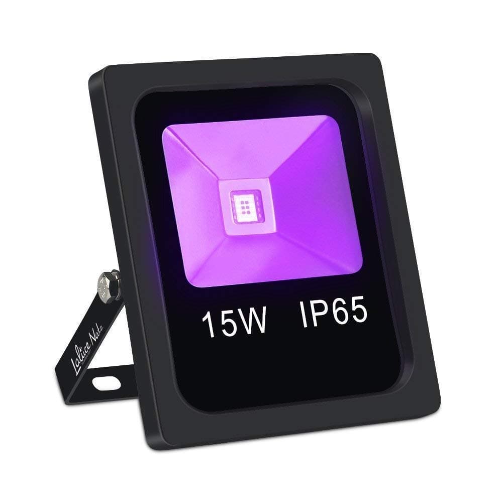 Black Light, LaluceNatz 15W Blacklight Decorations UV LED Light,Flood Light IP65 Waterproof COB UV LED Glow Lights for Party Supplies