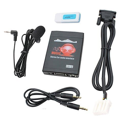 Bluetooth Car Kit, Car Stereo USB AUX 3.5mm Wireless Hands-Free Bluetooth Adapter for Mazda RX8 3 5 6 CX7 MPV MX-5 Tribute